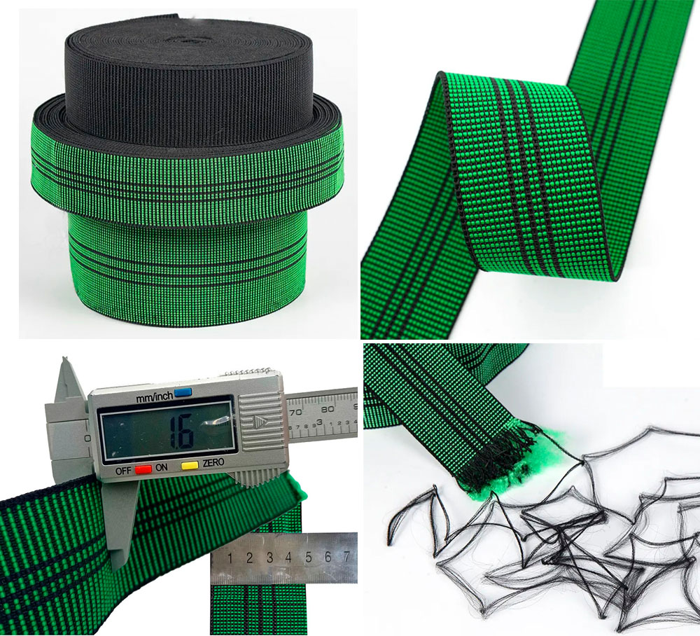 Letswin Textile sofa elastic webbing details
